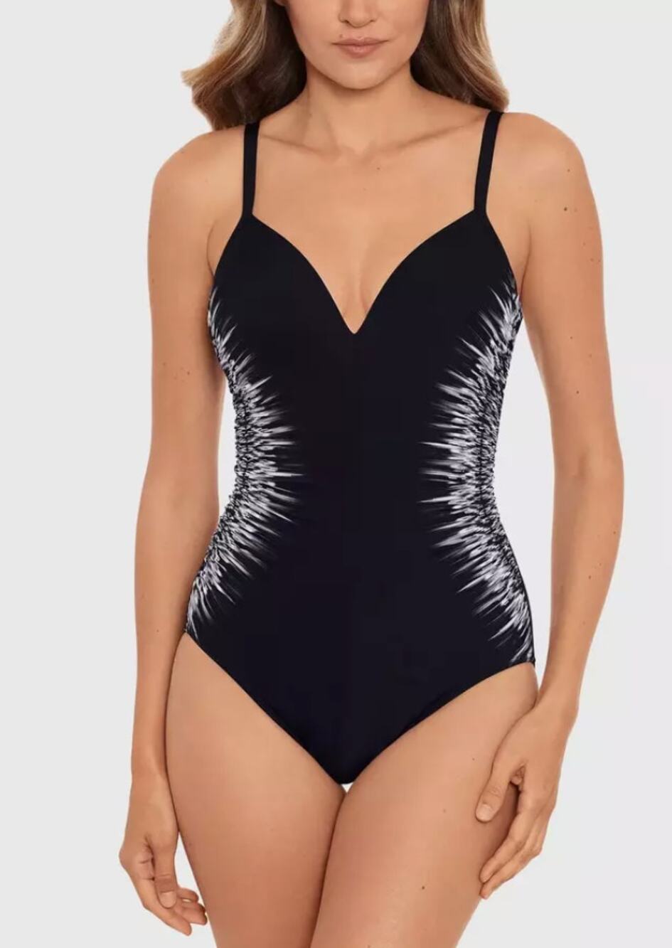 Miraclesuit Temptation Underwire One-Piece Swimsuit Size 12 Womens Black